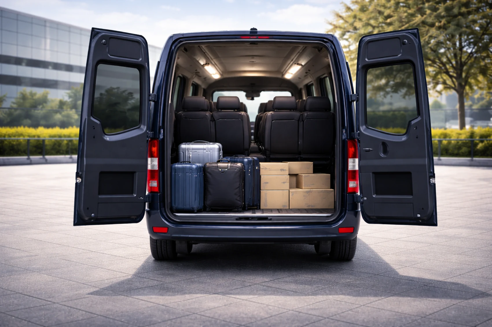 Parcel loading area