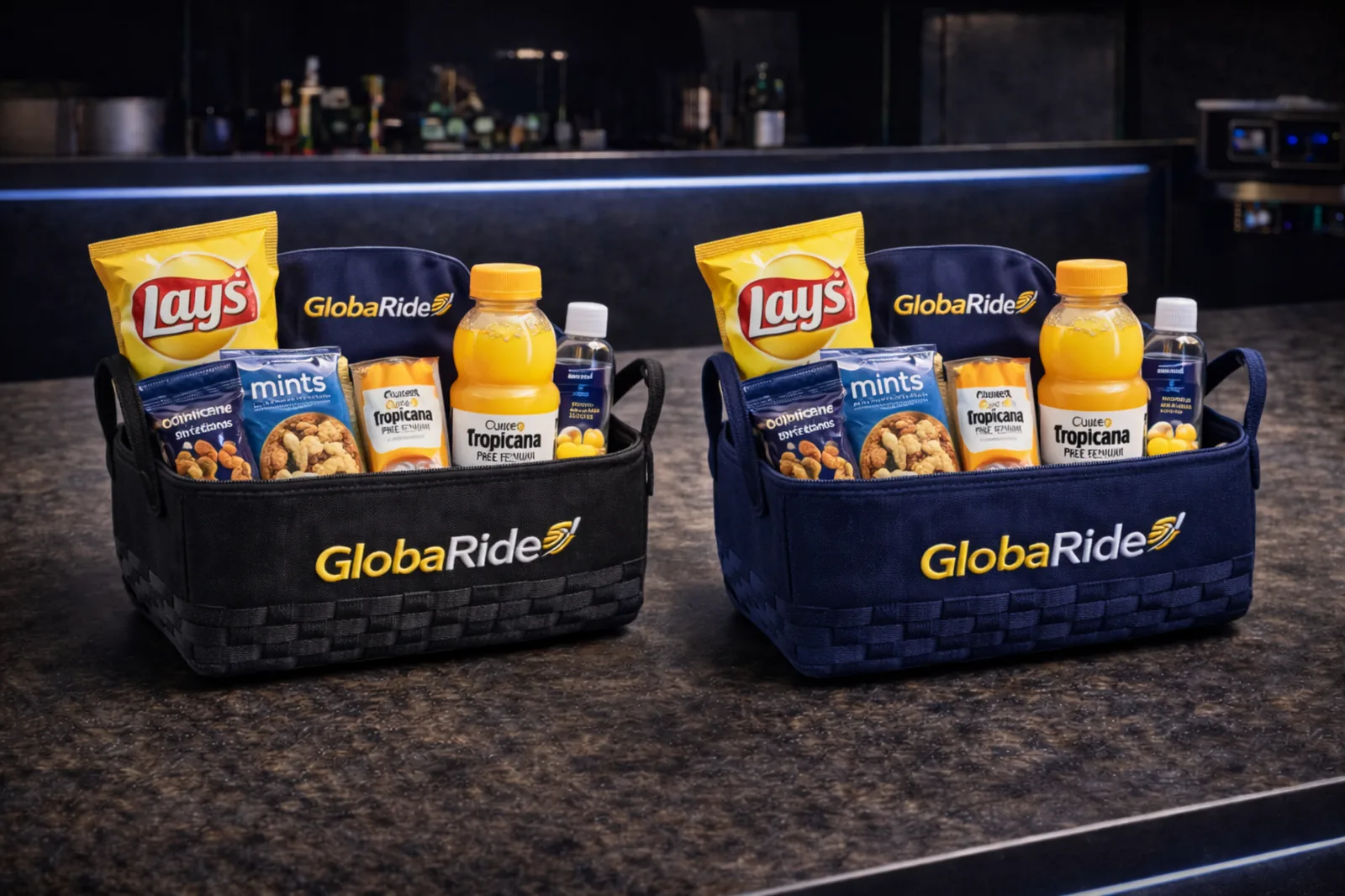 Snack and essentials basket
